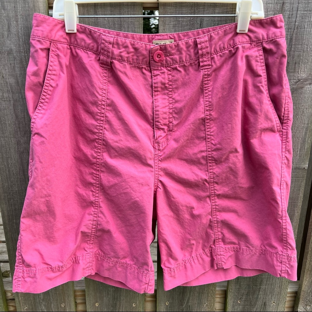 Eddie Bauer Sz 16 Watermelon Pink Utility Shorts! EUC!